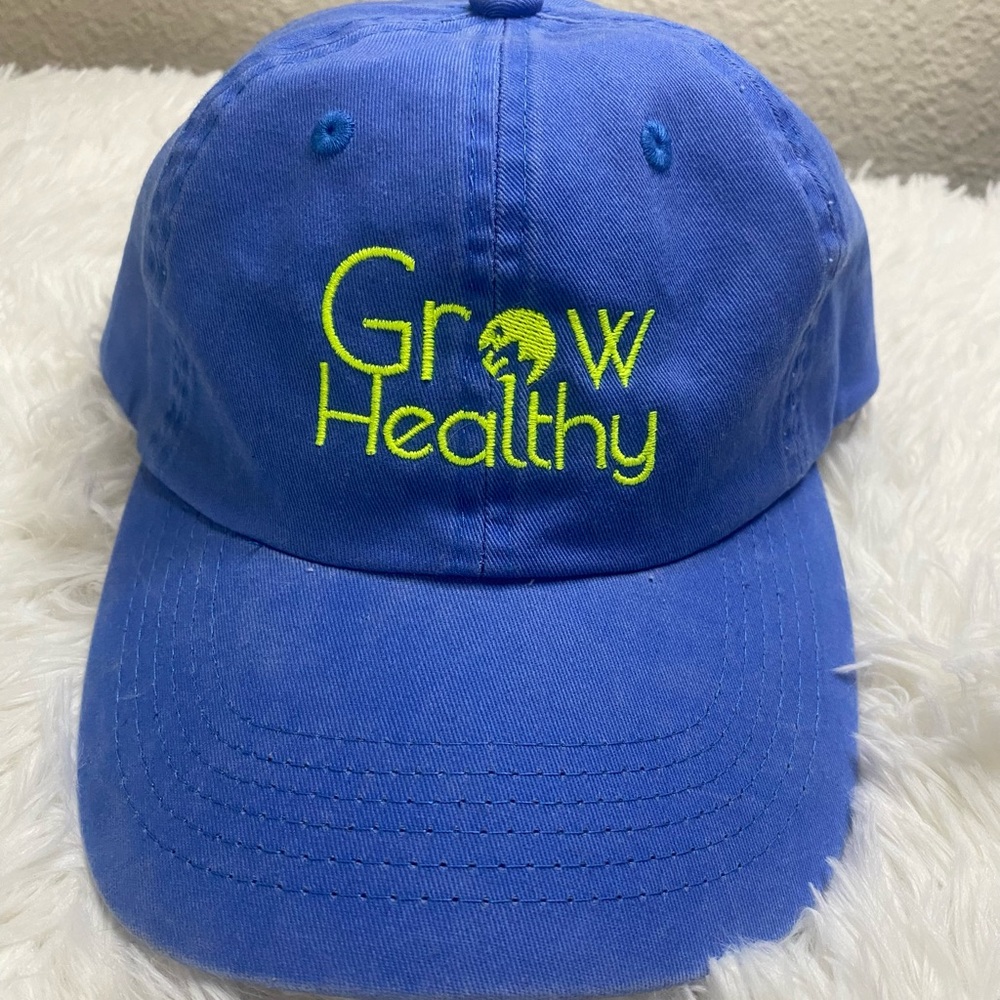 Port Authority Royal Blue Cap with Lime Embroidery